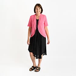 Pure And Natural Cotton Blended Bolero (One Size, 8-18)  - Light Green