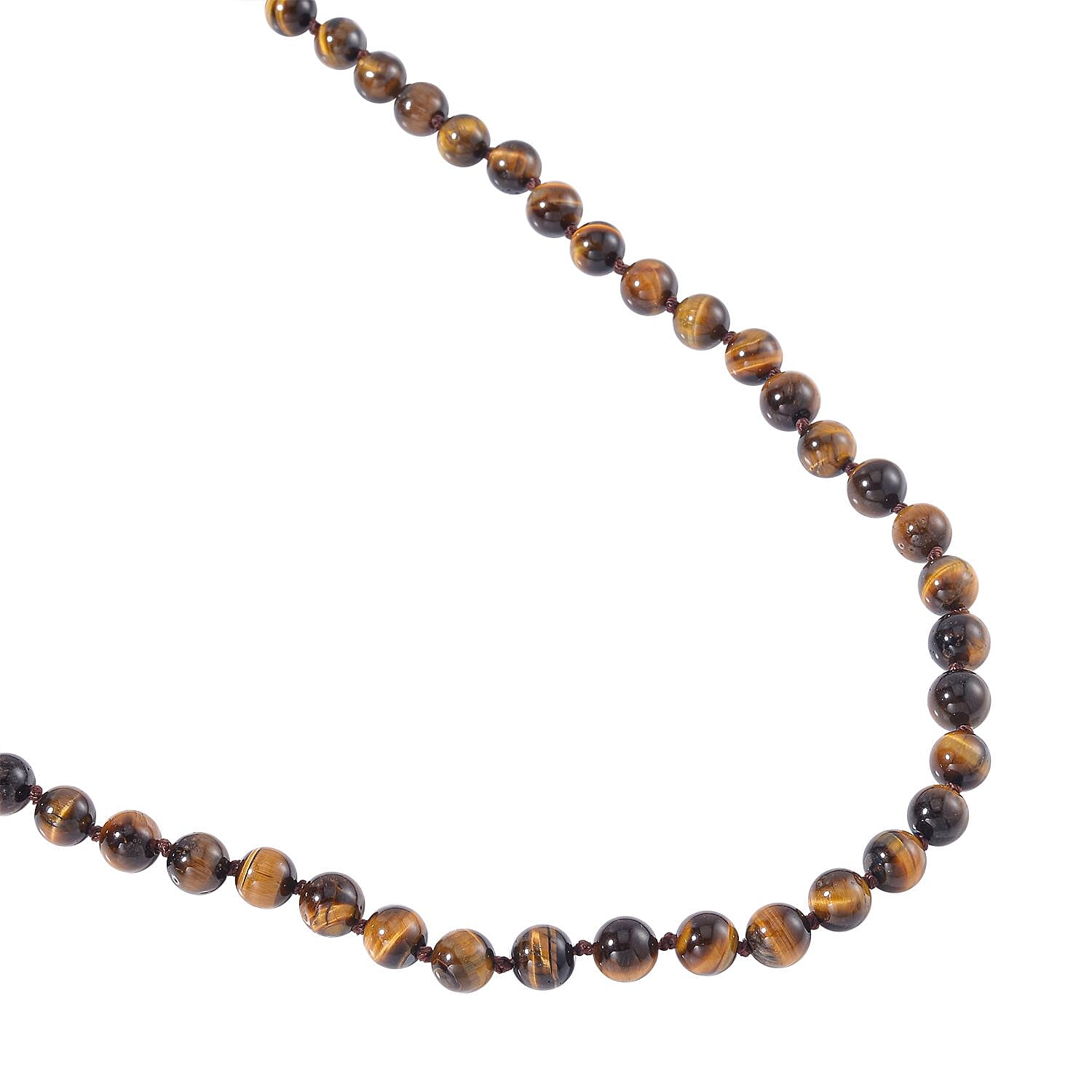 One Time Mega Deal- AAA Yellow Tigers Eye Beads Necklace (Size 30) 330 Ct.