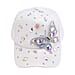Crystal Butterfly Pattern Cap (One Size) - Grey
