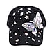 Crystal Butterfly Pattern Cap (One Size) - Grey