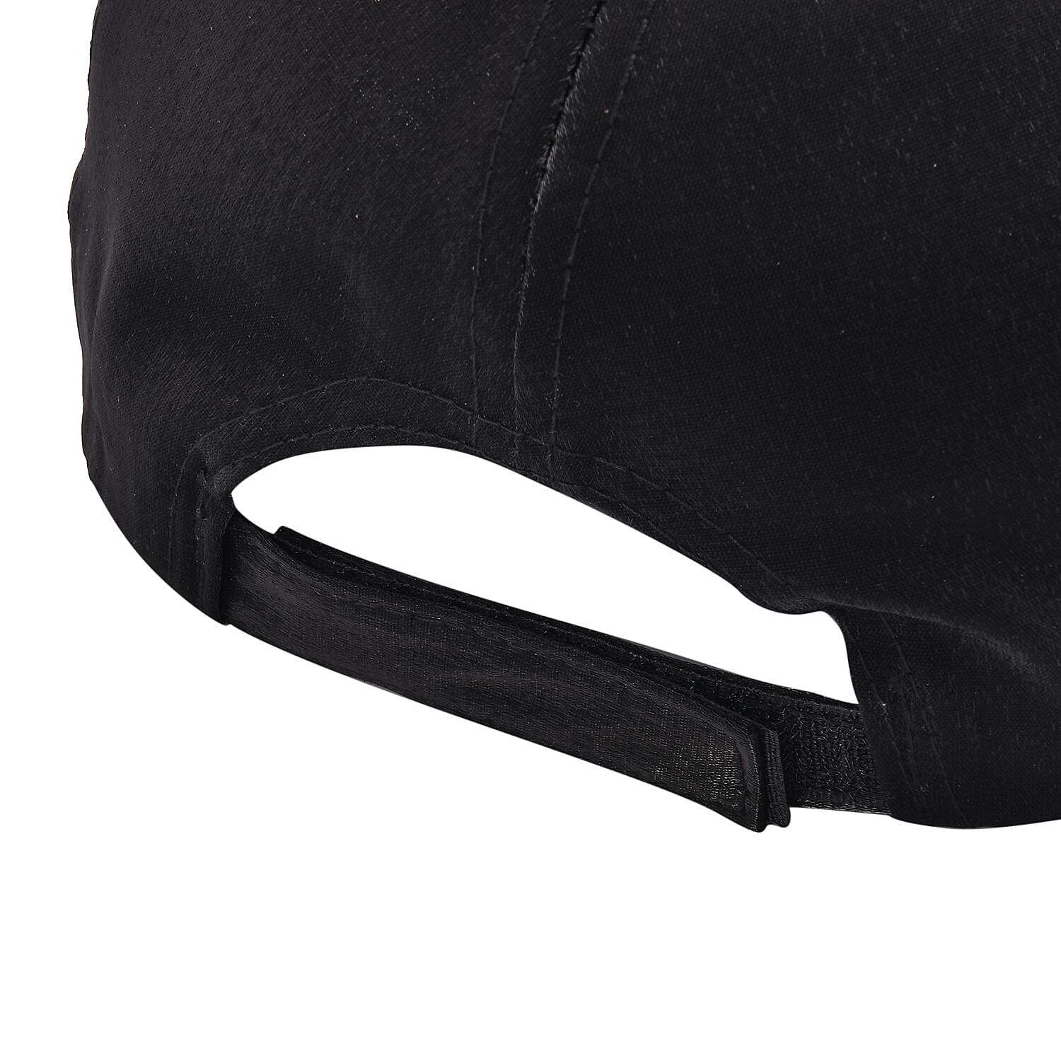 Crystal Floral Pattern Cap (One Size) - Black