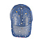 Denim Crystal Embroidered and Studded Cap One Size - Dots