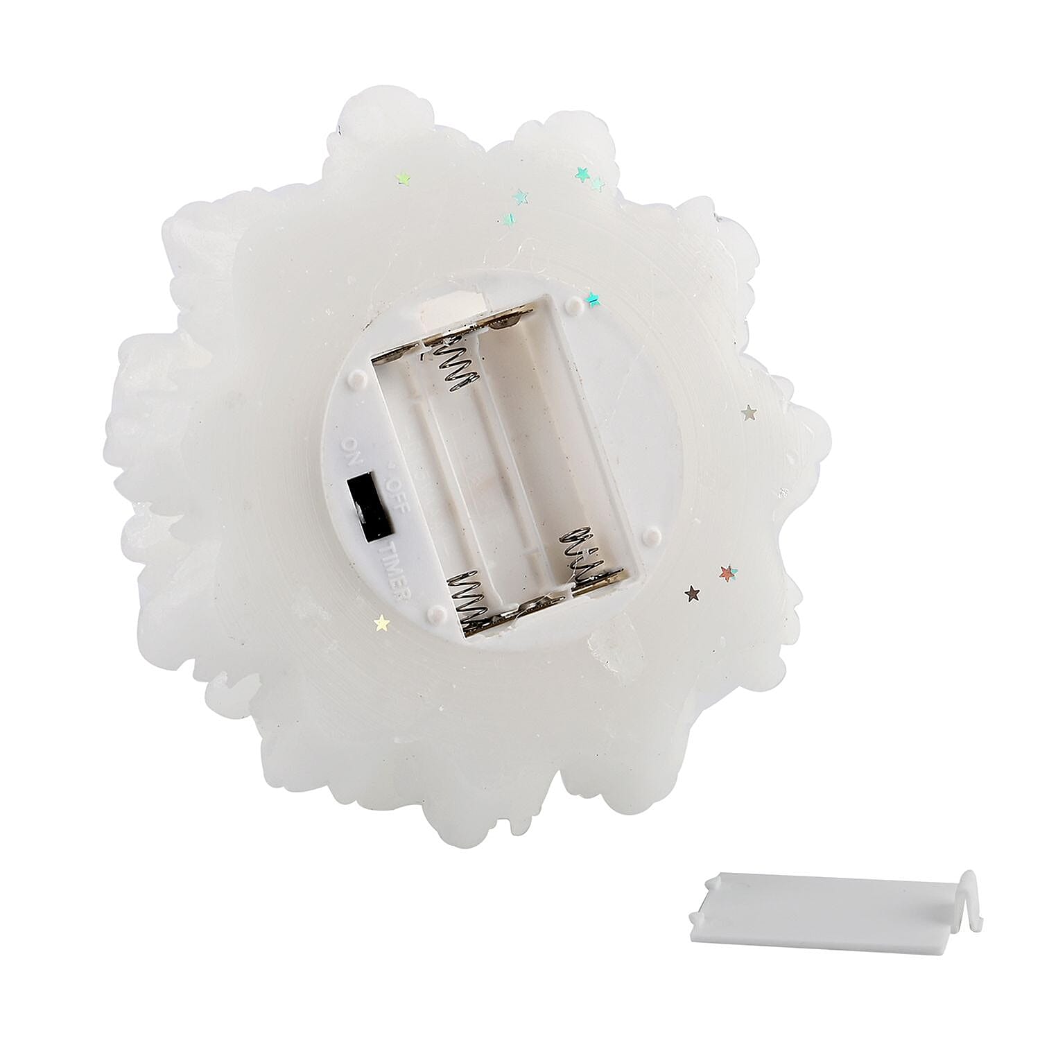 Set of 2 LED Candles with 6 Hrs Timer Function - White