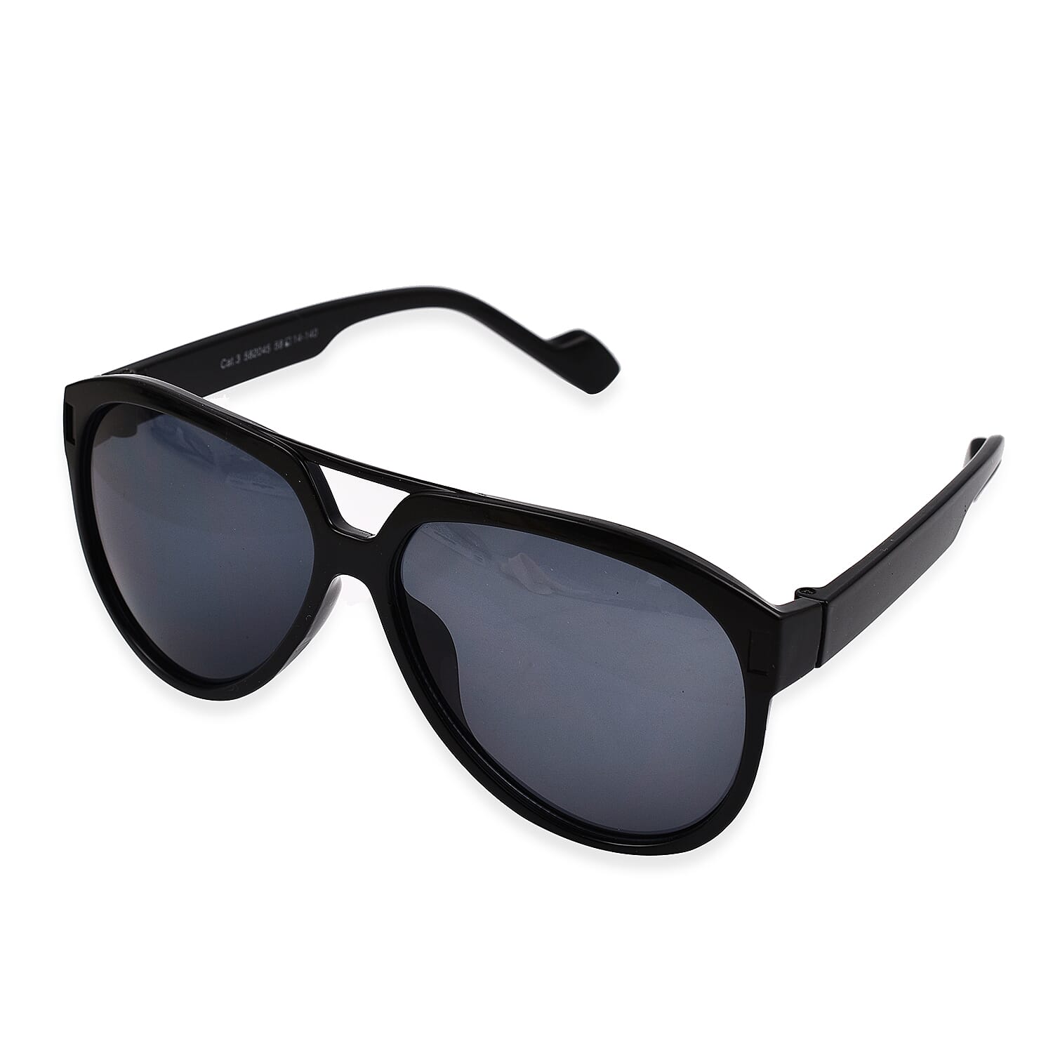 UV 400 Cat 3 Aviator Sunglasses - Black