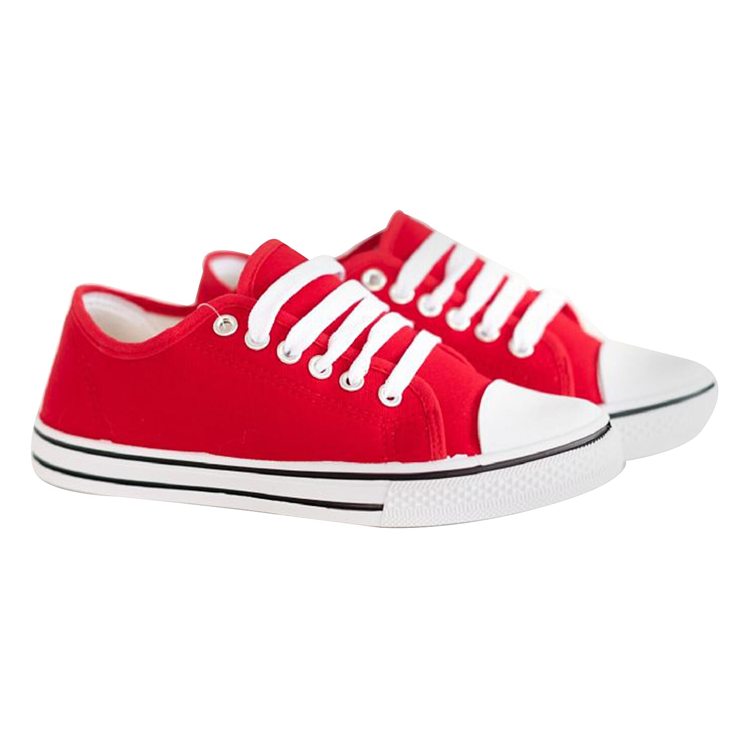 DOD - Closeout Deal Canvas Trainers (Size 3) - Black