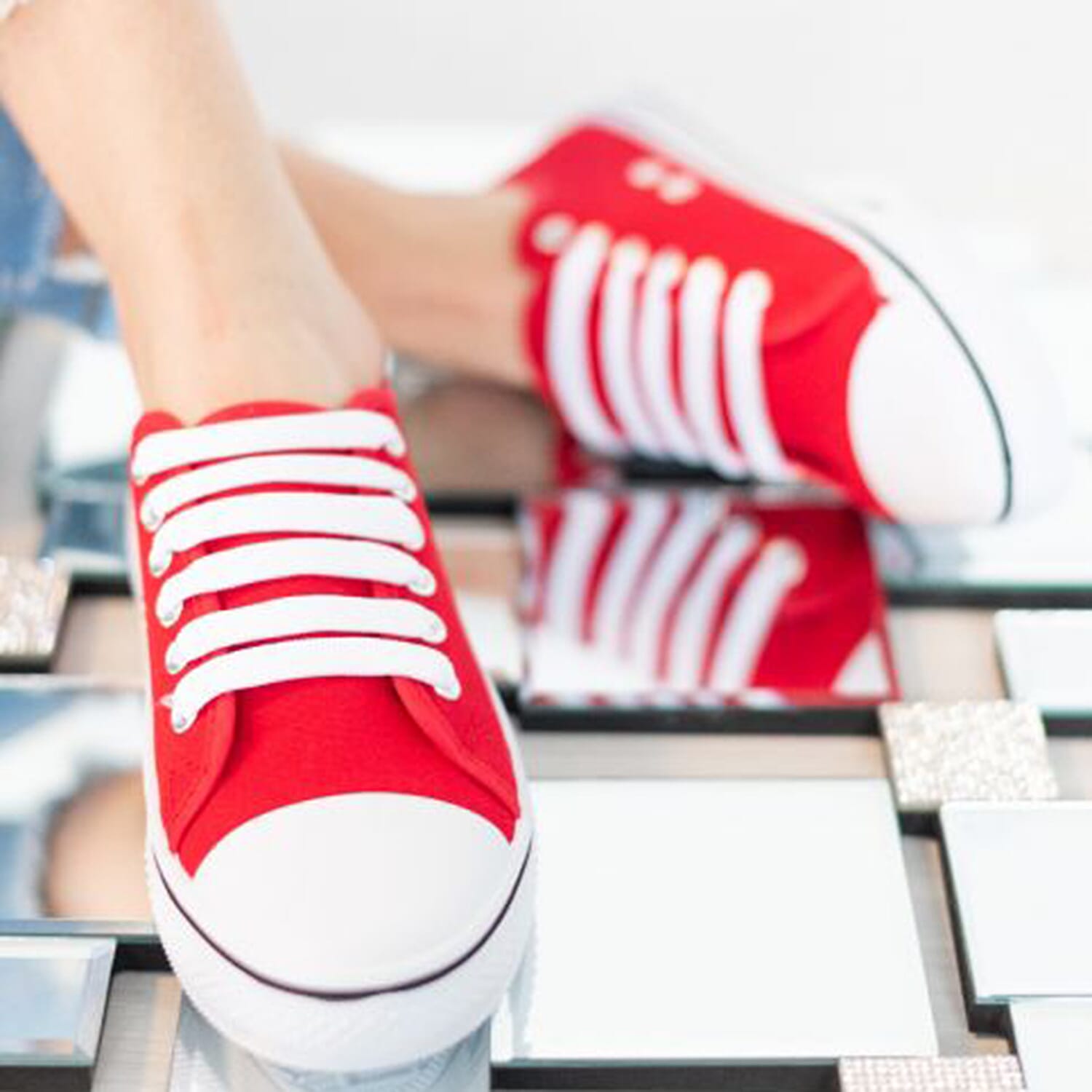 DOD - Closeout Deal Canvas Trainers (Size 3) - Black