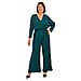 Tamsy Plisse Wrap Front Jumpsuit