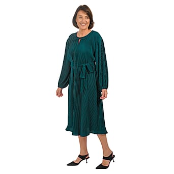 https://tjcuk.sirv.com/Products/75/5/7555323/Tamsy-Polyester-Solid-Dress-Size-120x1-cm-Green-Navy_7555323_2.jpg?w=342&h=342
