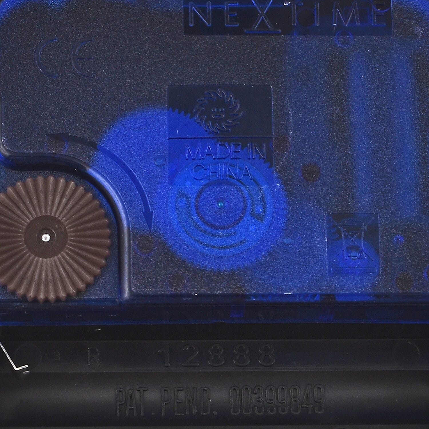 NeXtime Square Pattern Wall Clock (Size 44 cm) - Black & White