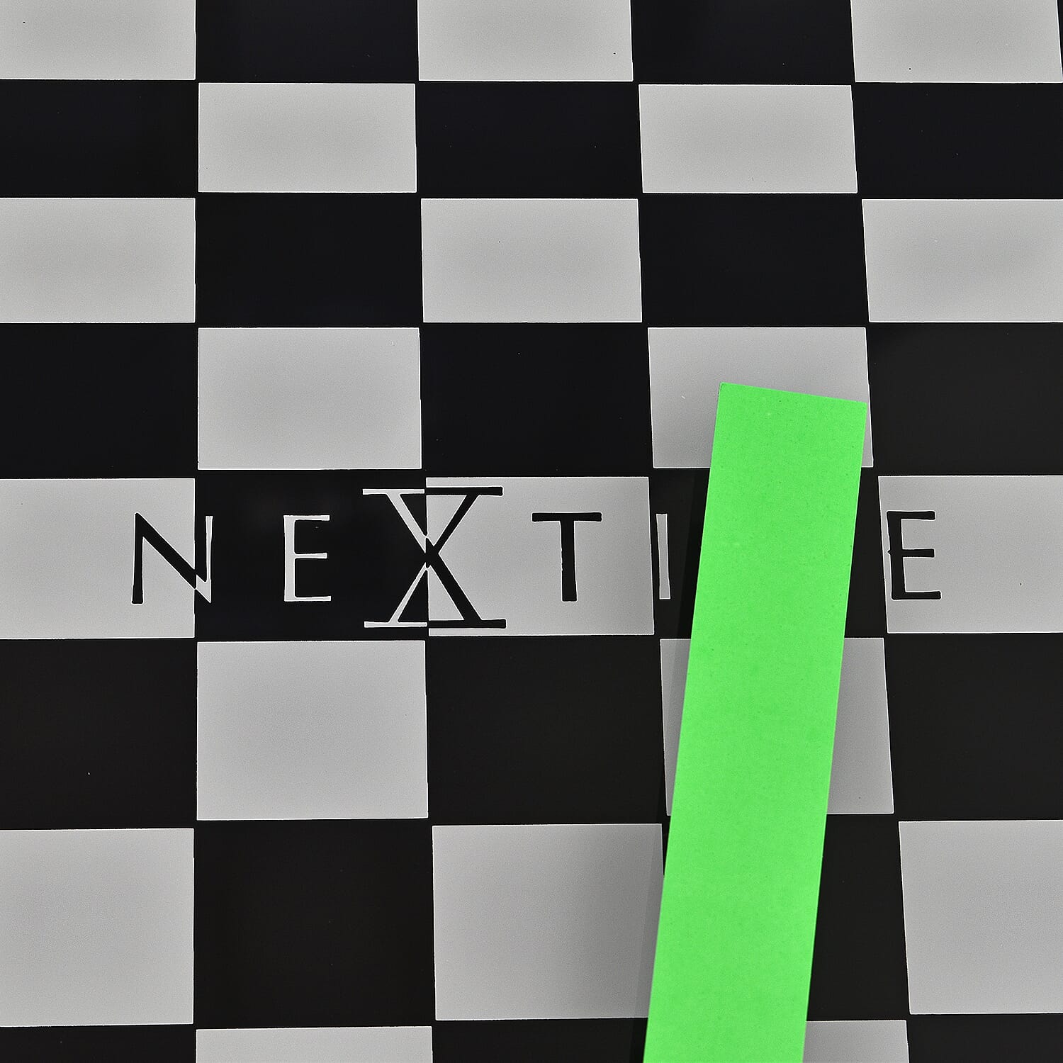 NeXtime Victor Pattern Wall Clock (Size 43 cm) - Black & White