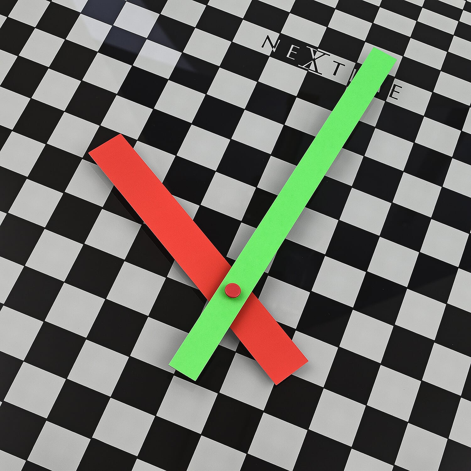 NeXtime Victor Pattern Wall Clock (Size 43 cm) - Black & White