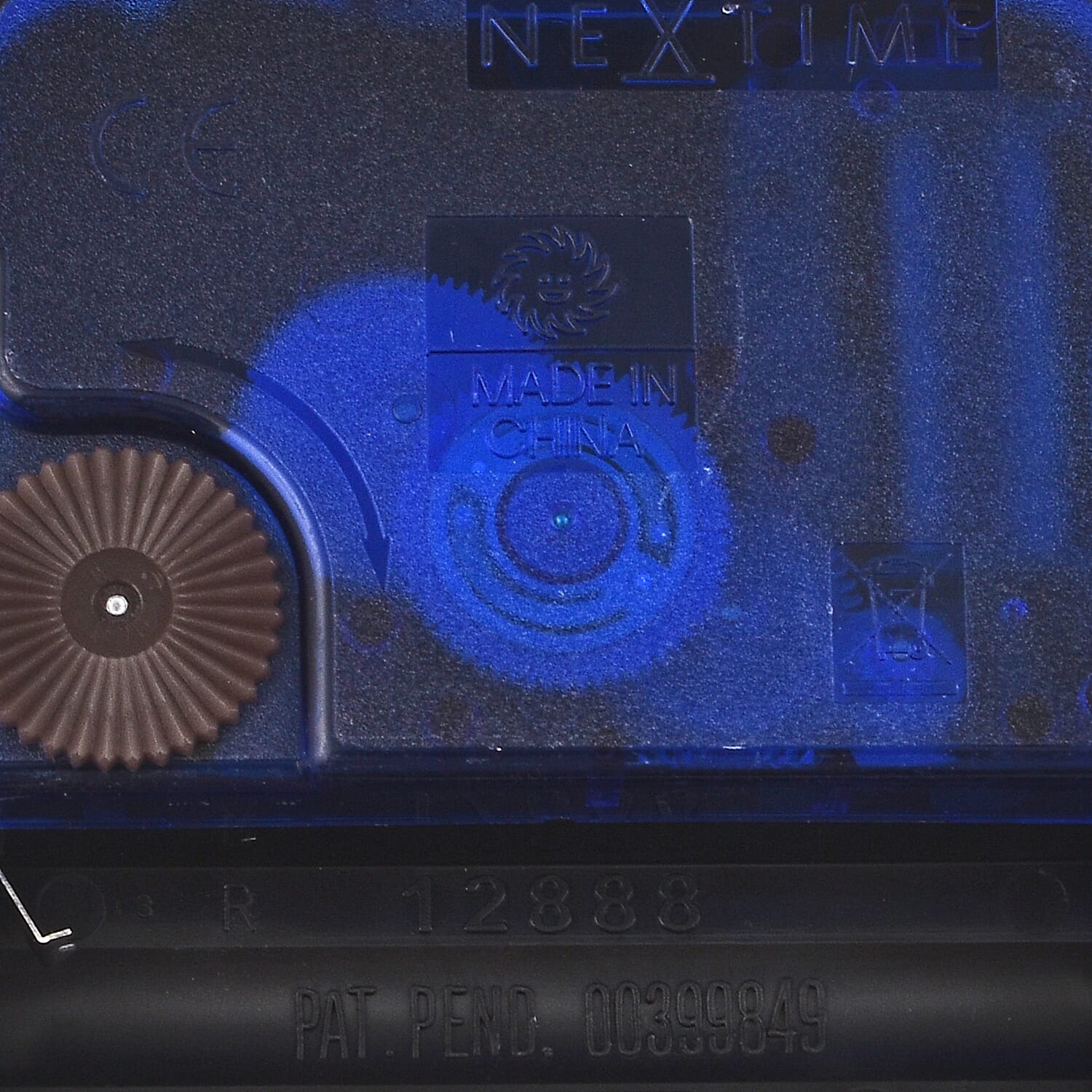 NeXtime Victor Pattern Wall Clock (Size 43 cm) - Black & White