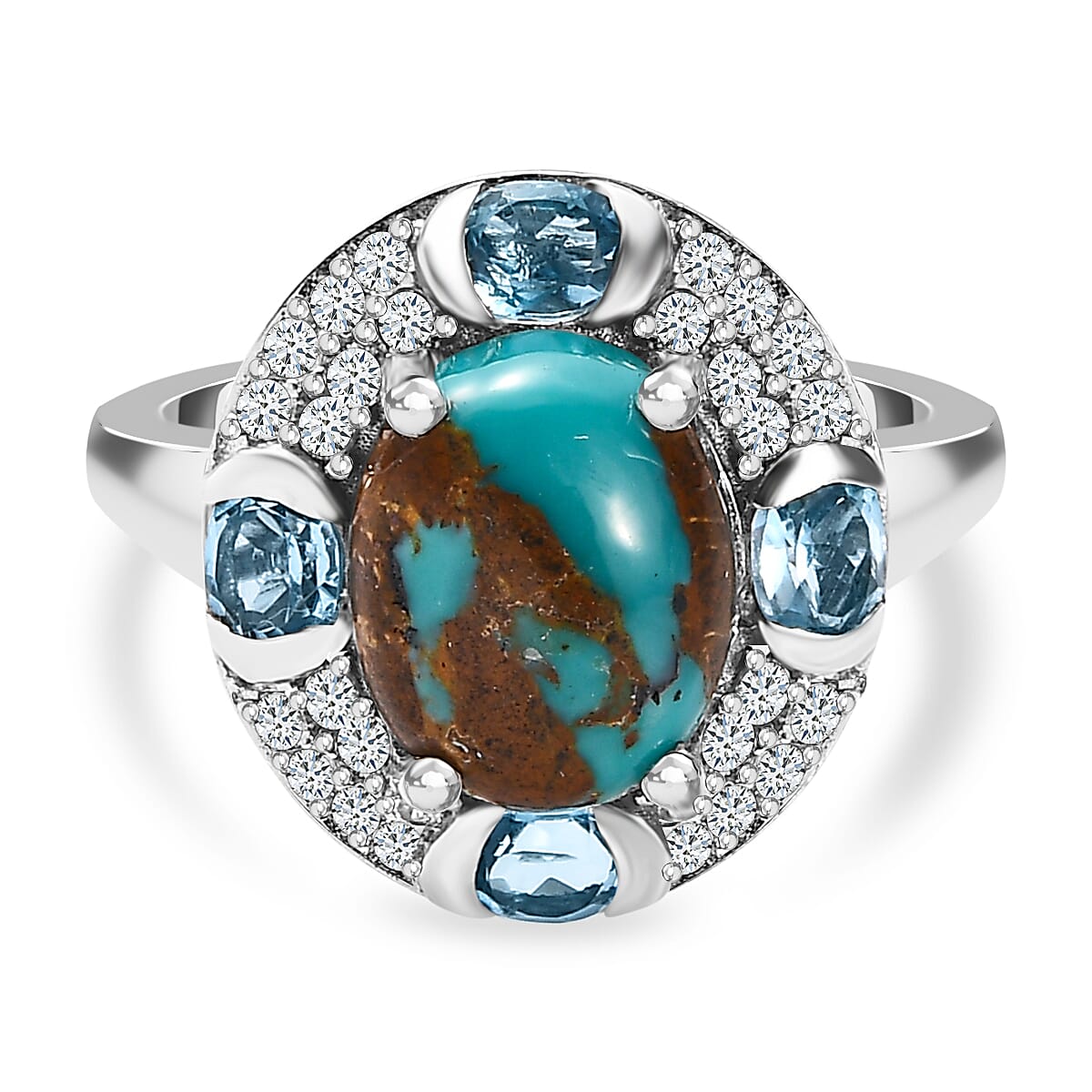 Turquoise hot sale topaz ring