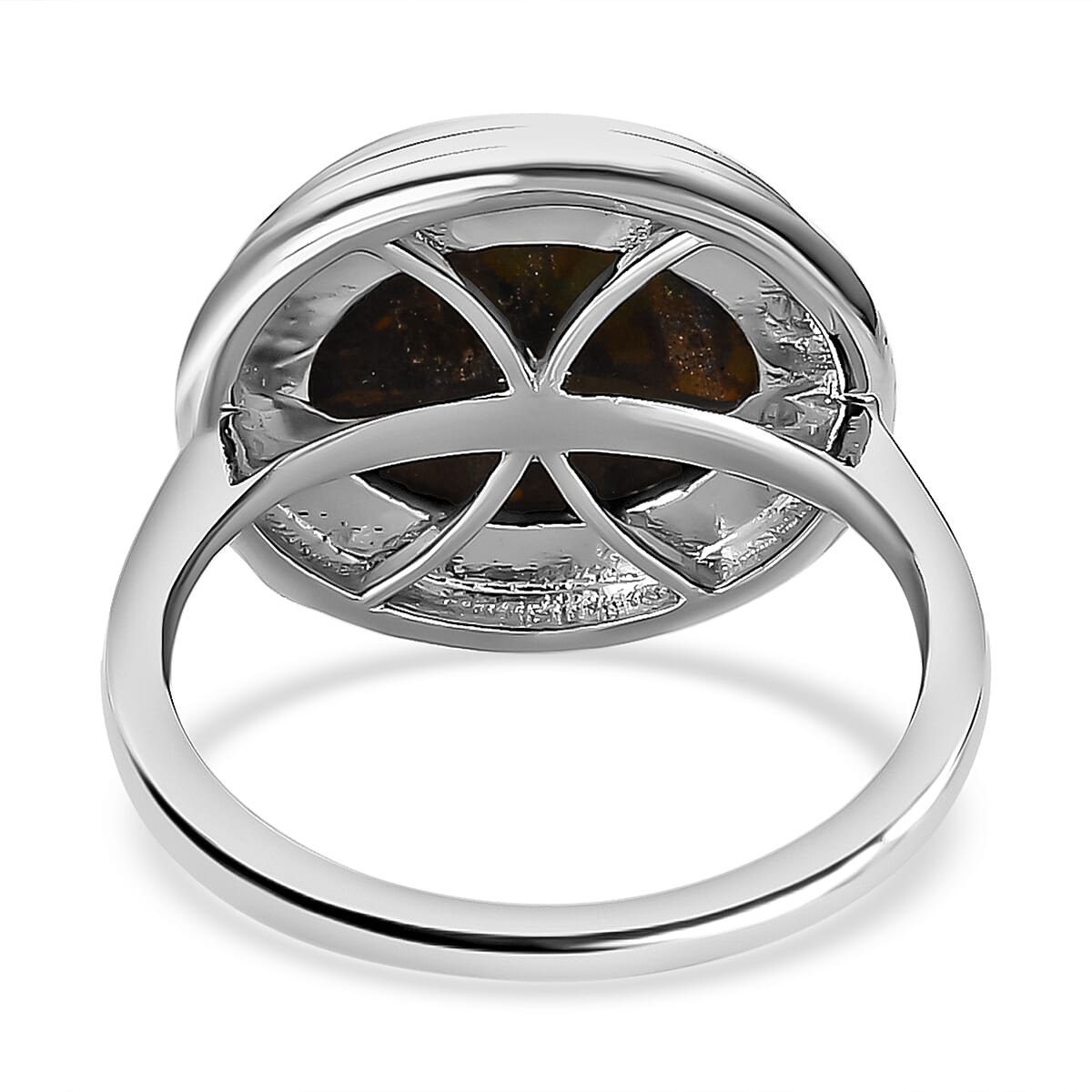 Sierra Nevada Turquoise Solitaire Ring in Platinum Overlay Sterling Silver 4.83 Ct. Sierra Nevada Turquoise Solitaire Ring in Platinum Overlay Sterling Silver 4.83 Ct.