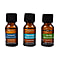 15ml Pure Essential Oil (Pack of 3 Eucalyptus, Peppermint and Tea Tree) - Green