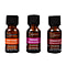 15ml Pure Essential Oil (Pack of 3 Peppermint, Lemon and Lavender) - Yellow