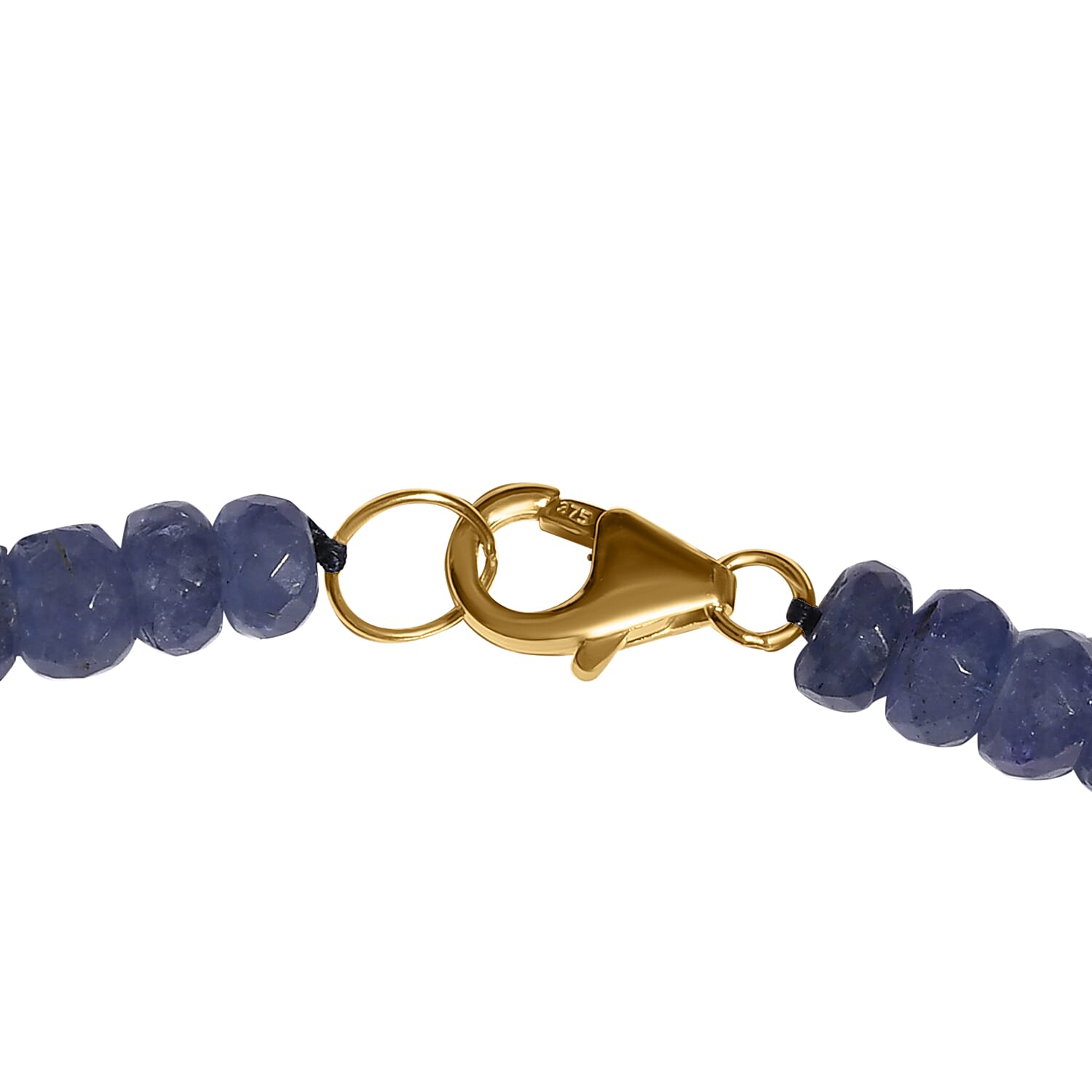 The Majestic Treasure Of Tanzania- 250ct Vivid Deep Blue Faceted Tanzanite Necklace (Size 18)  in 9K Gold