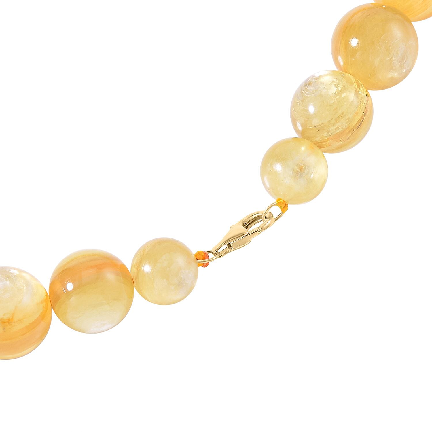 Very Rare Find 9K Yellow Gold AAA Golden Lepidolite Necklace (Size - 20) 588.90 Ct.