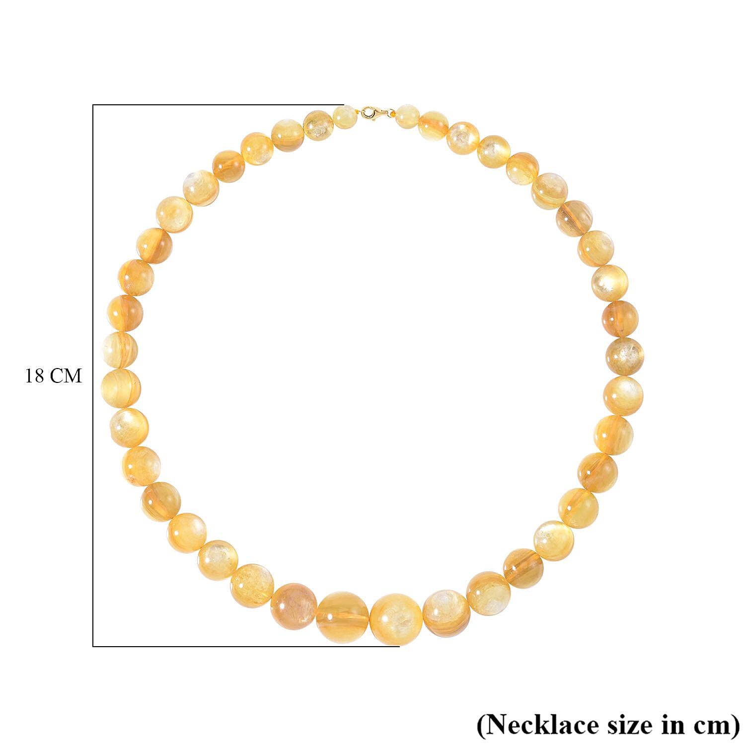 Very Rare Find 9K Yellow Gold AAA Golden Lepidolite Necklace (Size - 20) 588.90 Ct.