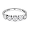 9K Gold SGL Certified Diamond 5 Stone Wedding Band Ring