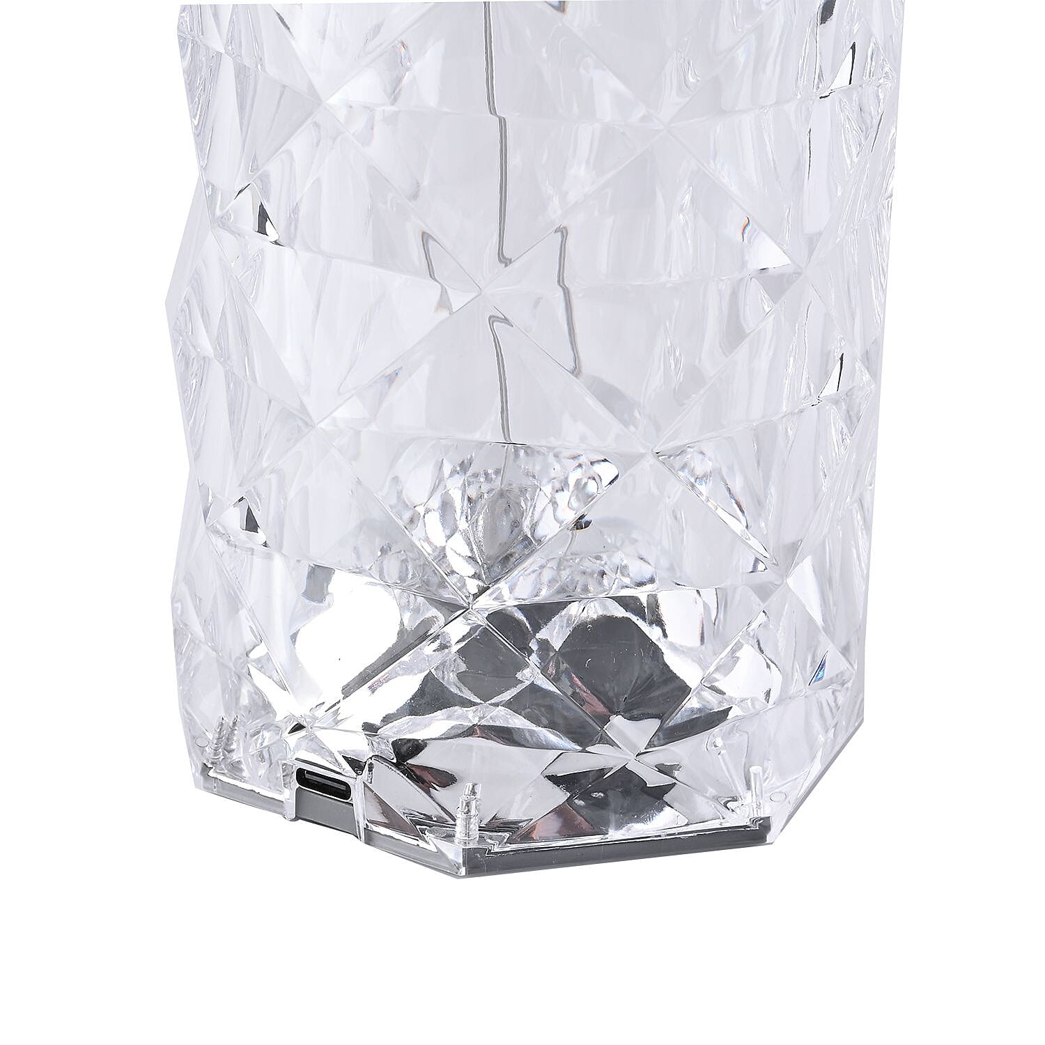 USB Rechargeable, Touch Sensor Crystal Diamond Led Table Lamp