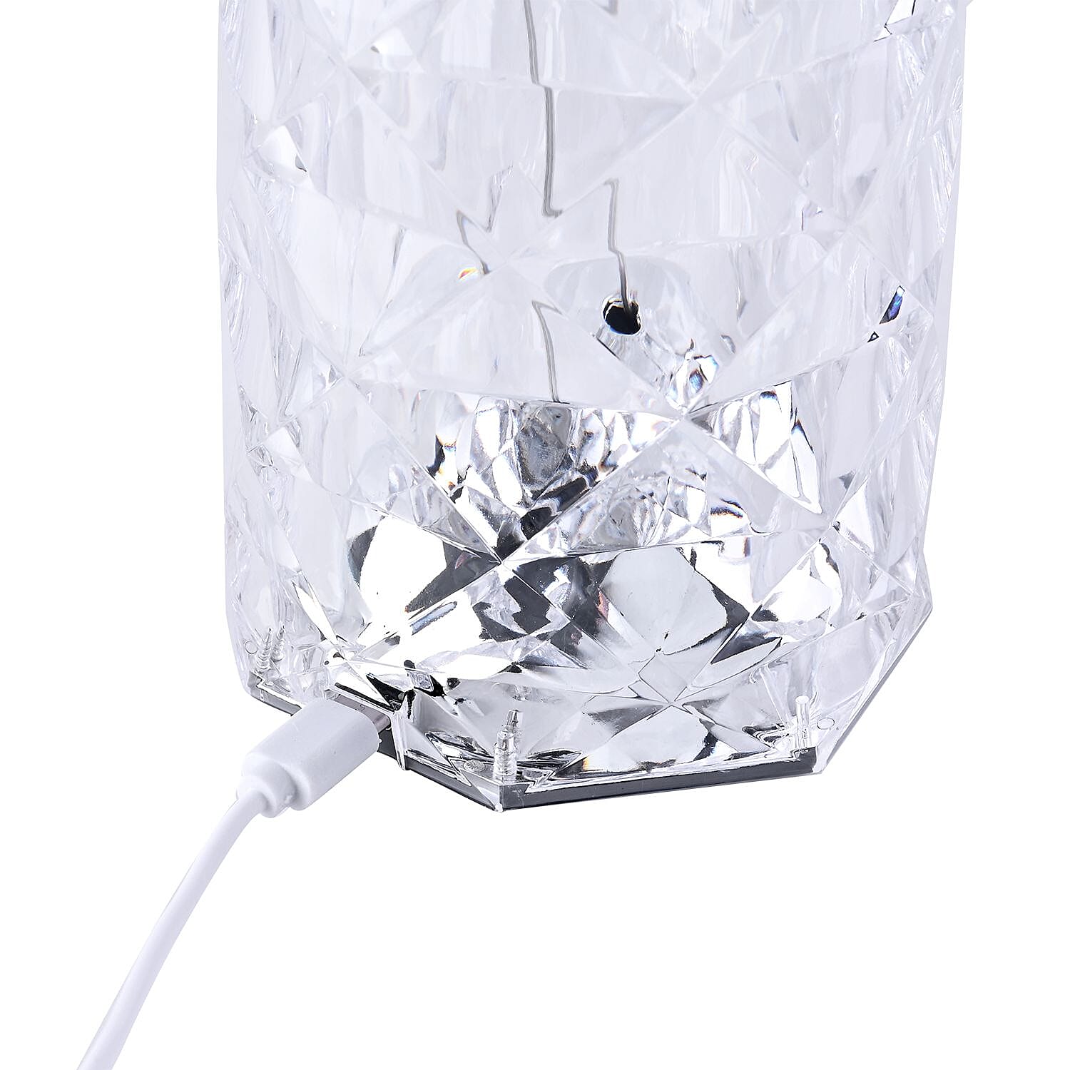 USB Rechargeable, Touch Sensor Crystal Diamond Led Table Lamp