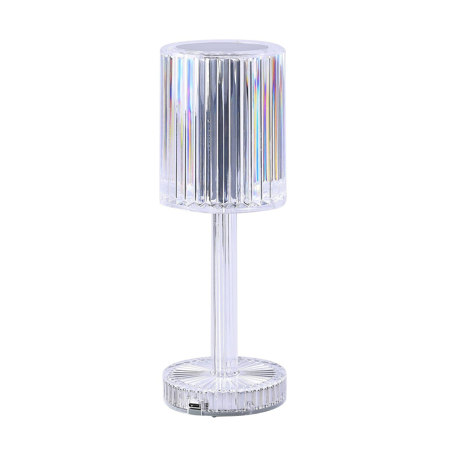 Cordless  Rechargeable Luxury LED Table Lamp - 16 RBG Multi Colour Light Changing Option With Touch Switch & Built-in 800mah Battery
