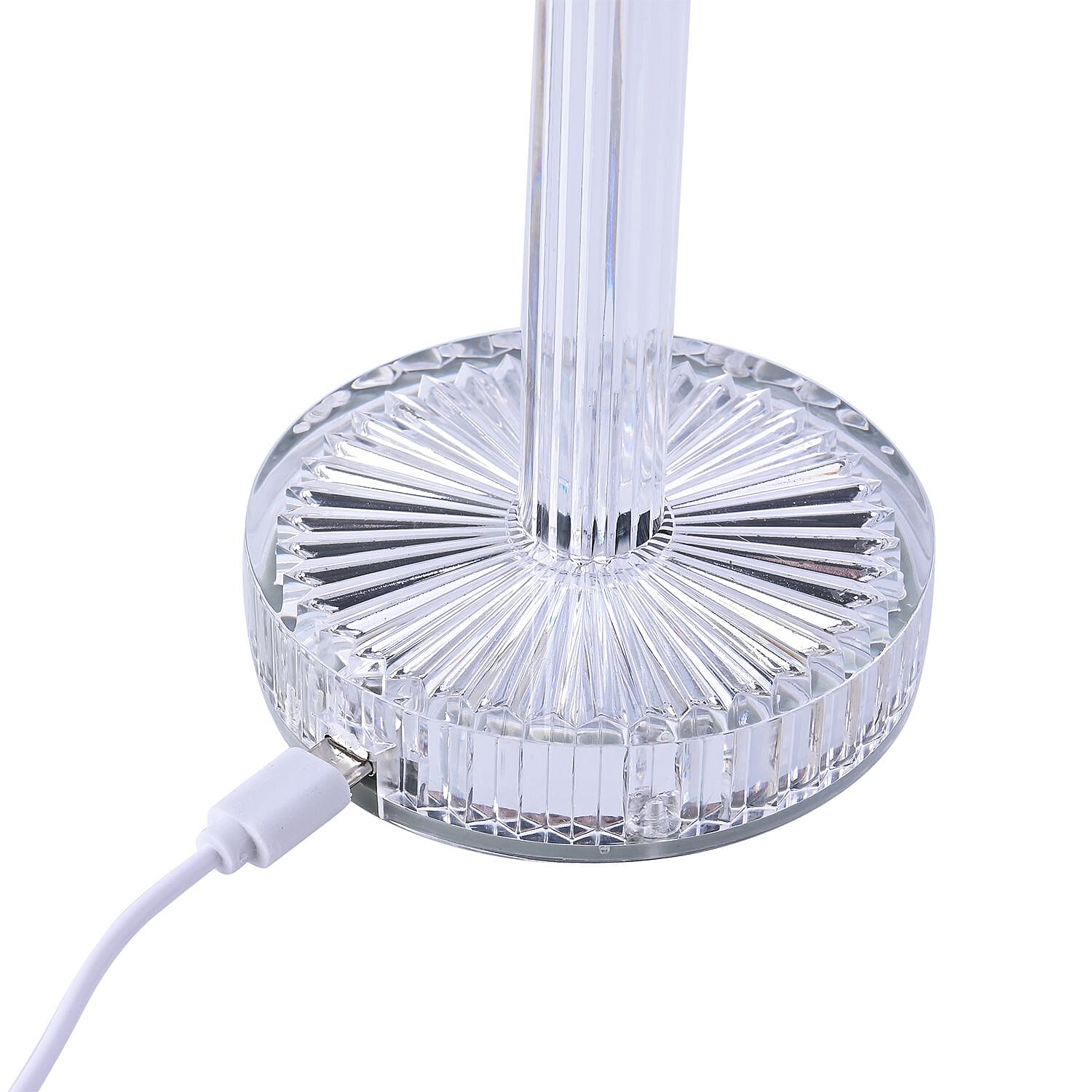 Cordless  Rechargeable Luxury LED Table Lamp - 16 RBG Multi Colour Light Changing Option With Touch Switch & Built-in 800mah Battery