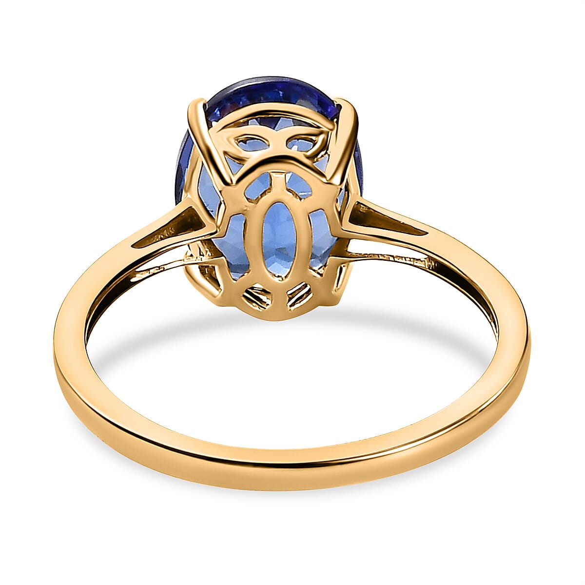 14K Yellow Gold AAA Tanzanite Solitaire Ring 3.00 Ct