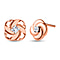 9K Rose Gold SGL Certified Diamond (G-H) Knot Stud Earrings