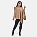 Tamsy Knitted Cape Irregular Cut