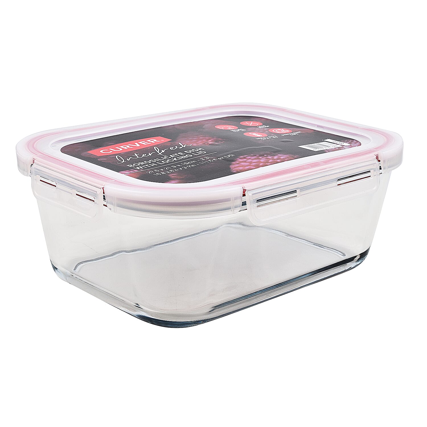 Closeout Deal- Curver Interfresh Smart Cook Borosilicate Food Container 3.3 Litres