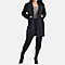 Tamsy Suedette Knitted Duster Coat (Size S) - Black