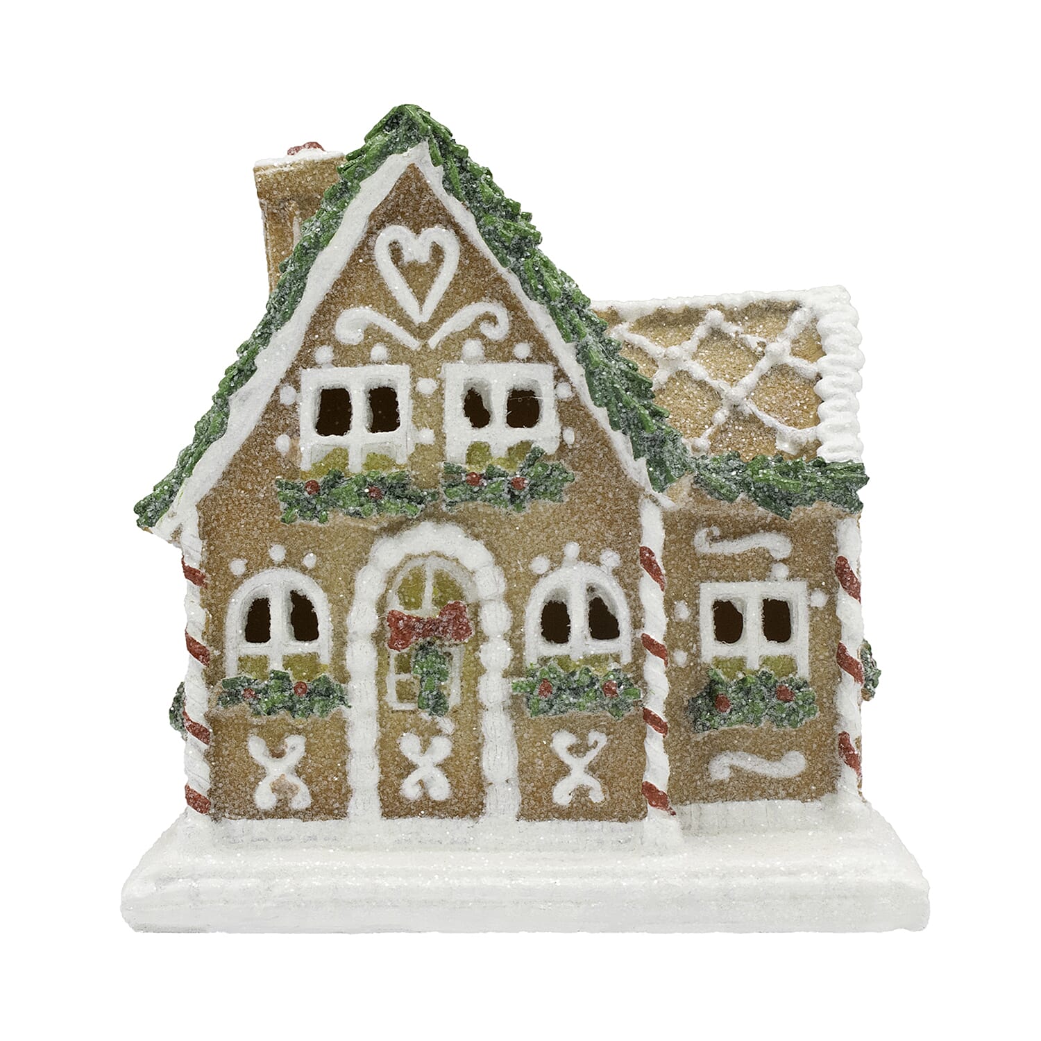 Gingerbread Christmas House Decor Ornament (Size 11x11x6 cm)