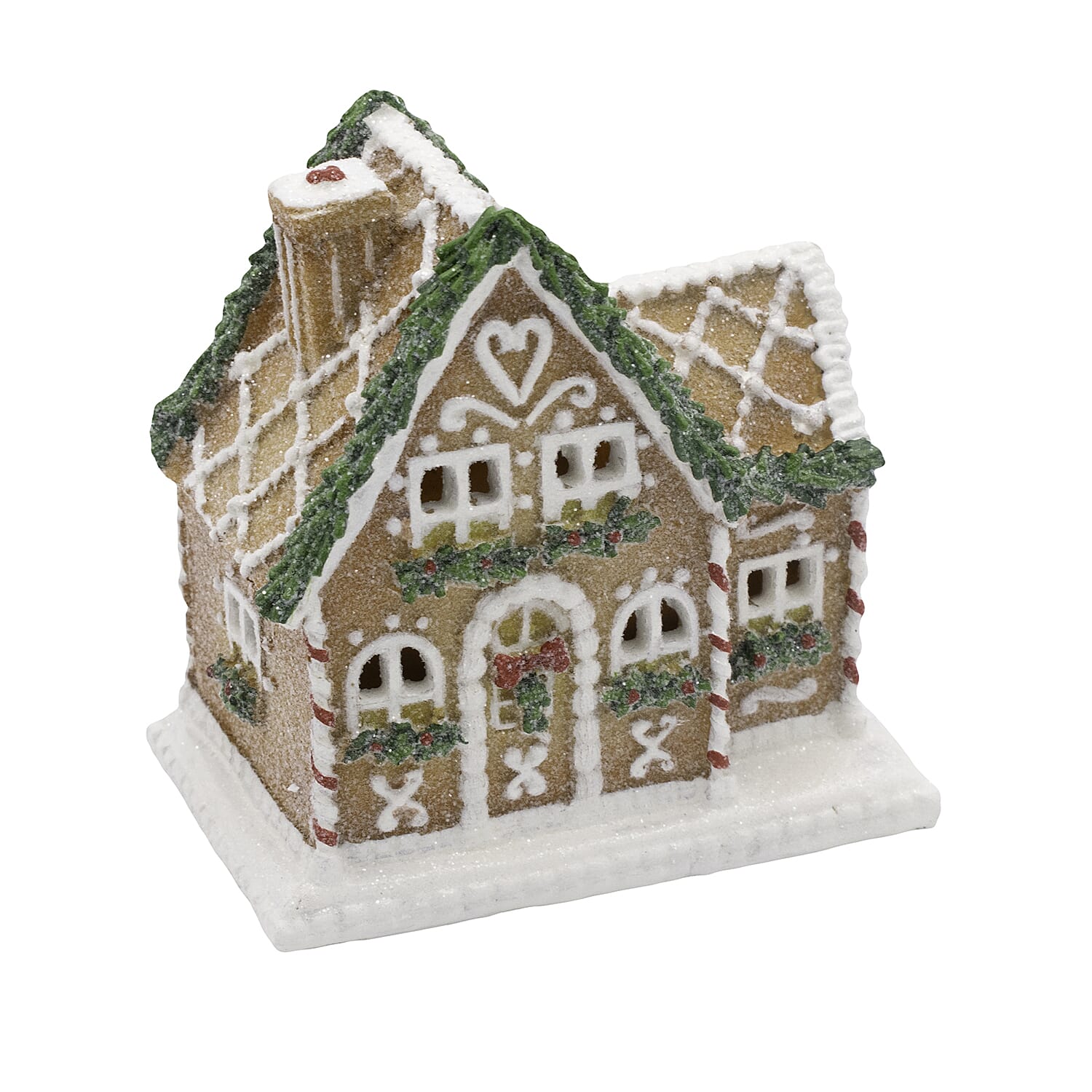 Gingerbread Christmas House Decor Ornament (Size 11x11x6 cm)