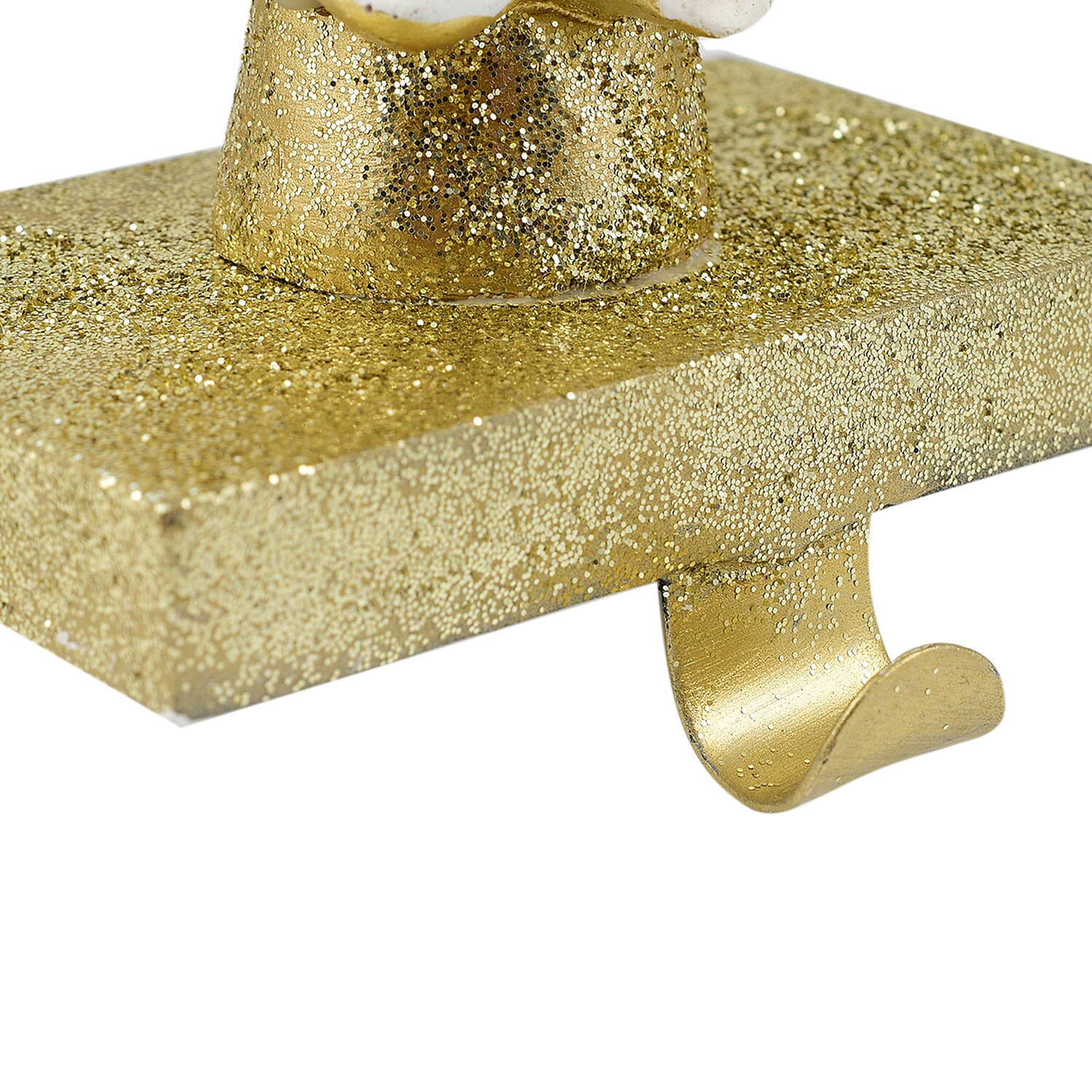 LED Christmas Tree Stocking Holder (Size 18x11x9 cm) - Gold