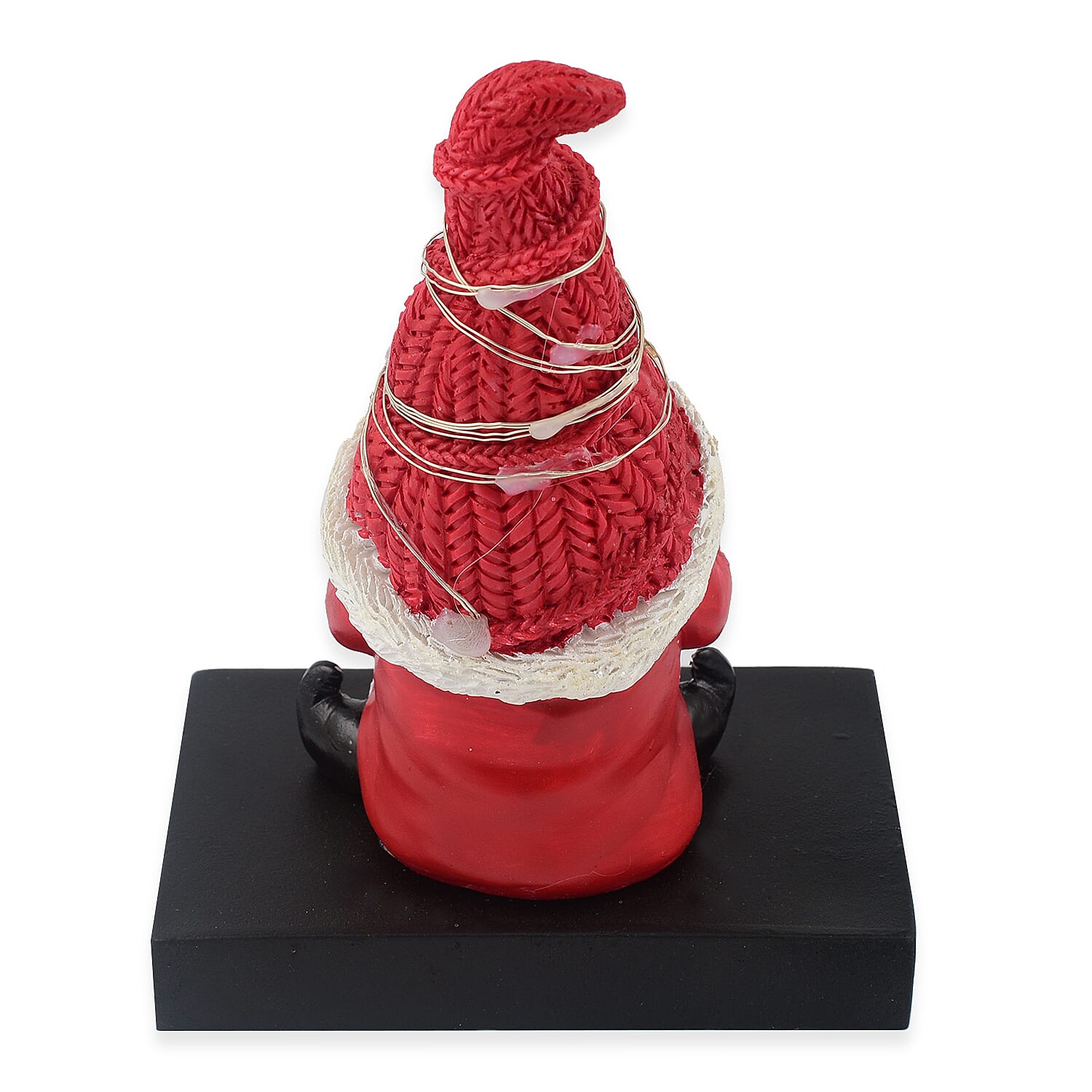 LED Gnome Stocking Holder (Size 18x11x9 cm) - Red