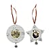 Set of 2 hanging photo frame ornament