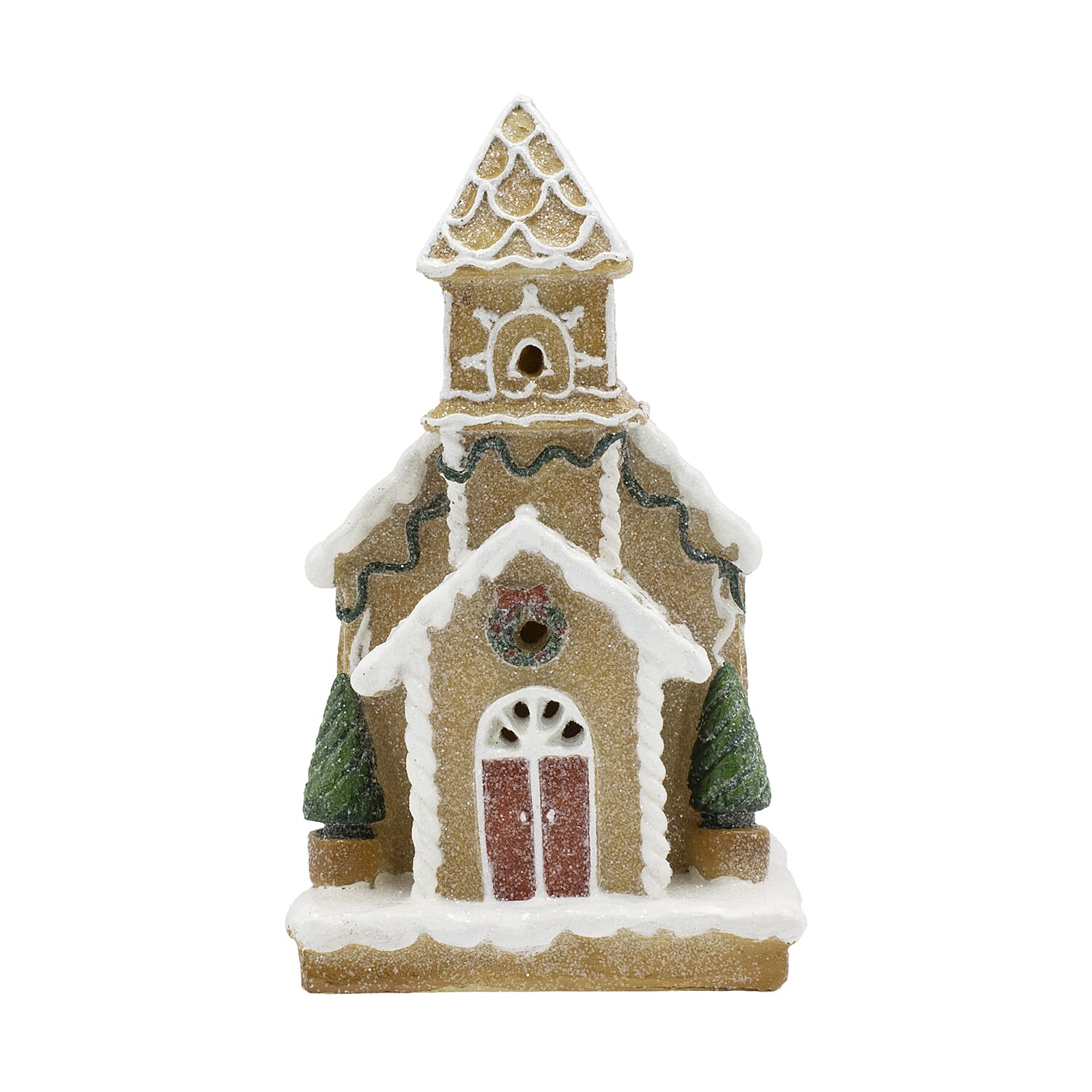Gingerbread Christmas Church (Size 16x10x9 cm) - Multi
