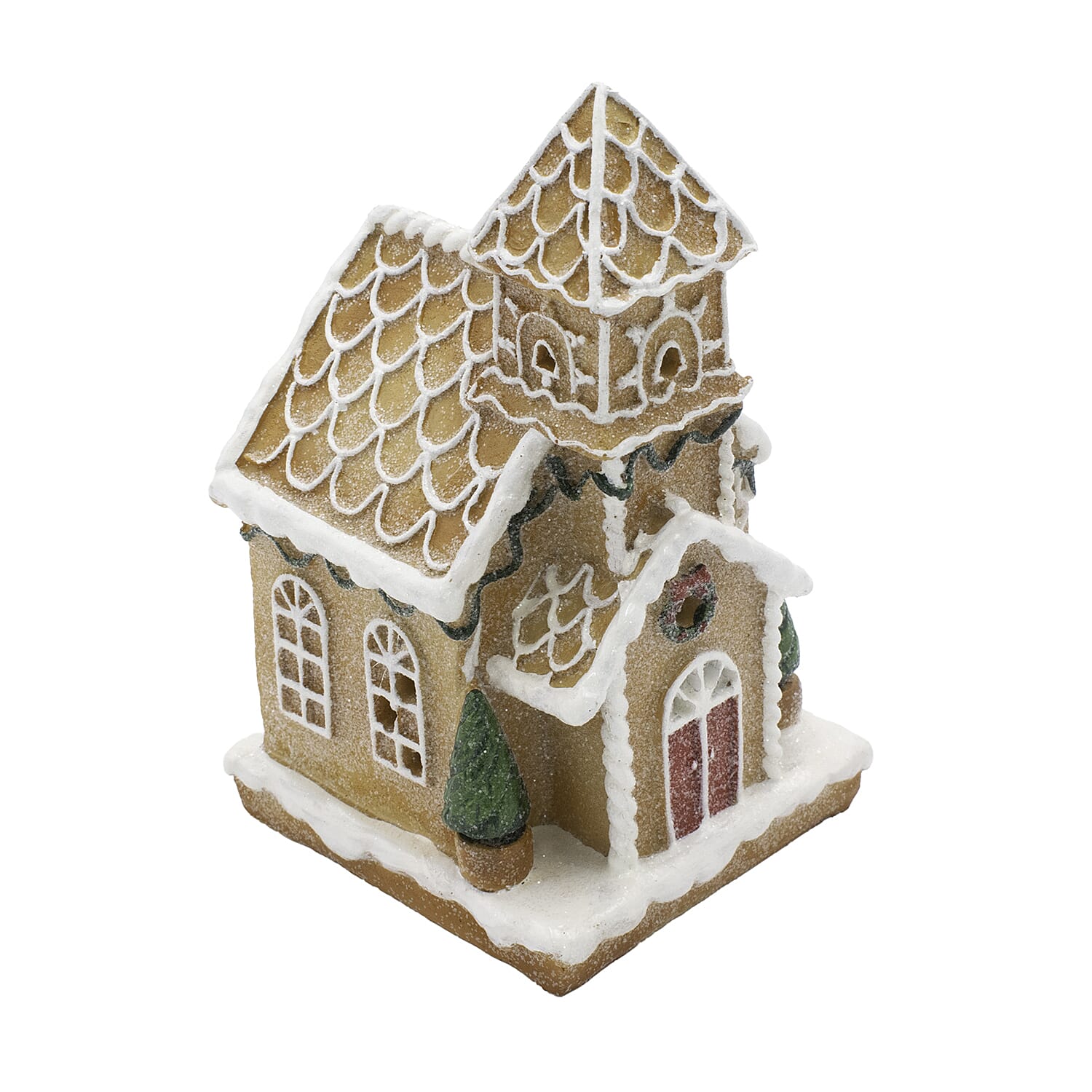 Gingerbread Christmas Church (Size 16x10x9 cm) - Multi