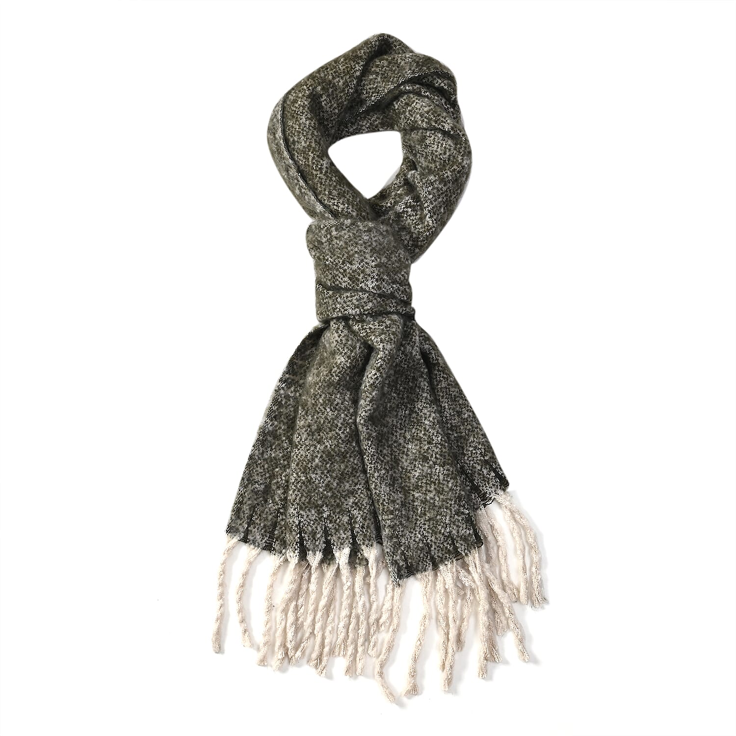 Polyester Solid Scarf (Size 186x30 cm) - Green