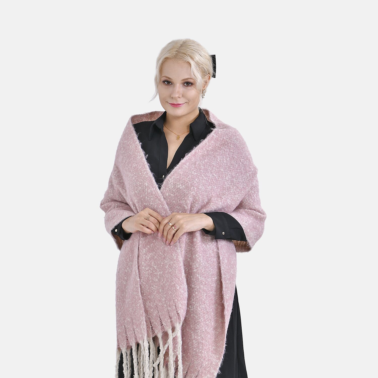 Closeout Deal New Arrival Solid Scarf (One Size 185x45-15x2 cm) - Peach