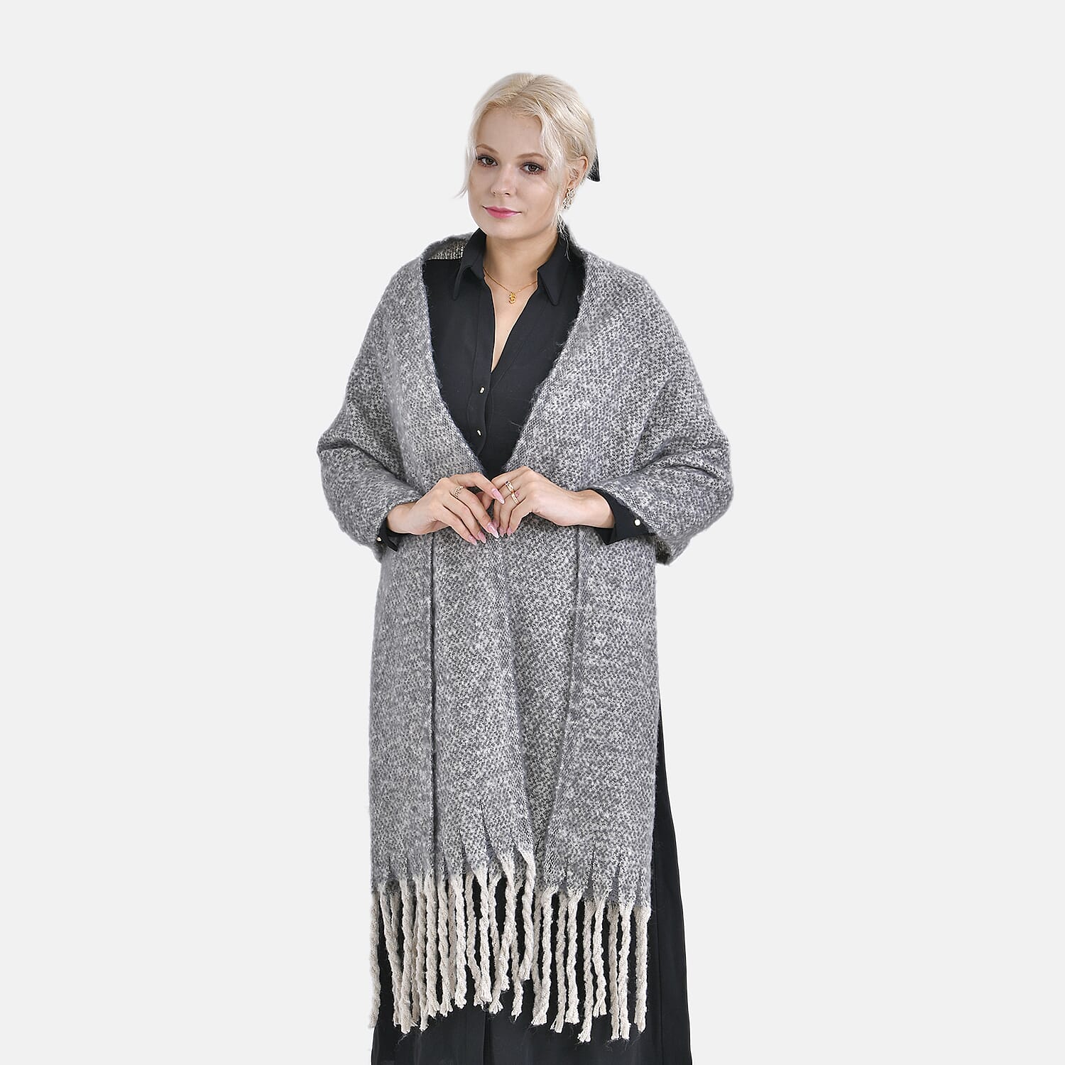 Closeout Deal New Arrival Solid Scarf (One Size 185x45-15x2 cm) - Grey