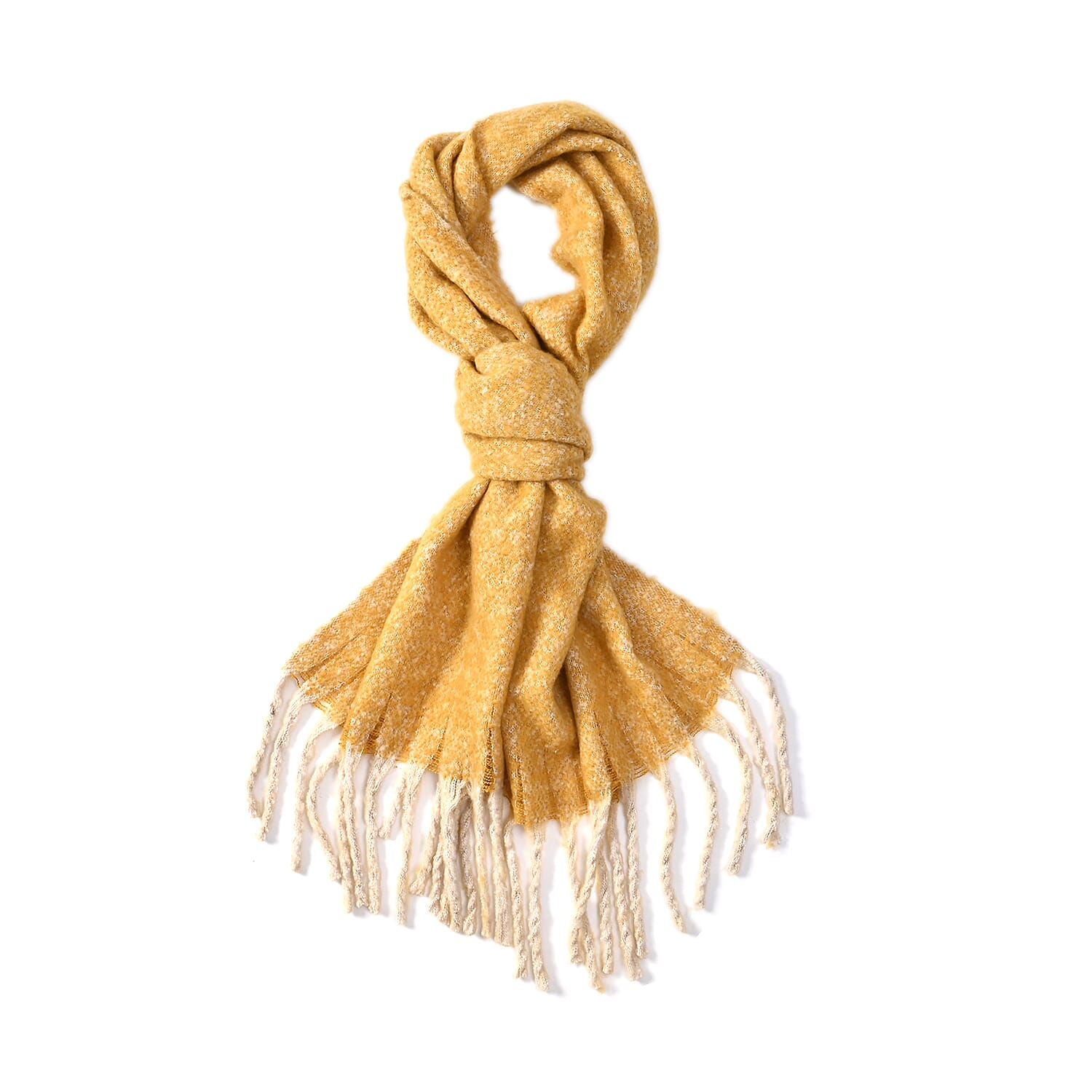 Closeout Deal New Arrival Solid Scarf (One Size 185x45-15x2 cm)  - Yellow