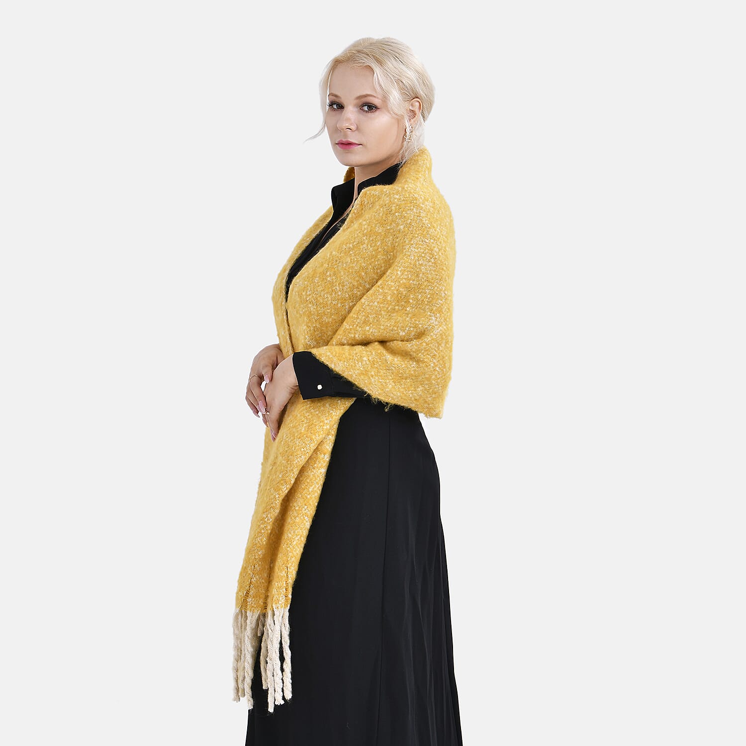 Closeout Deal New Arrival Solid Scarf (One Size 185x45-15x2 cm)  - Yellow