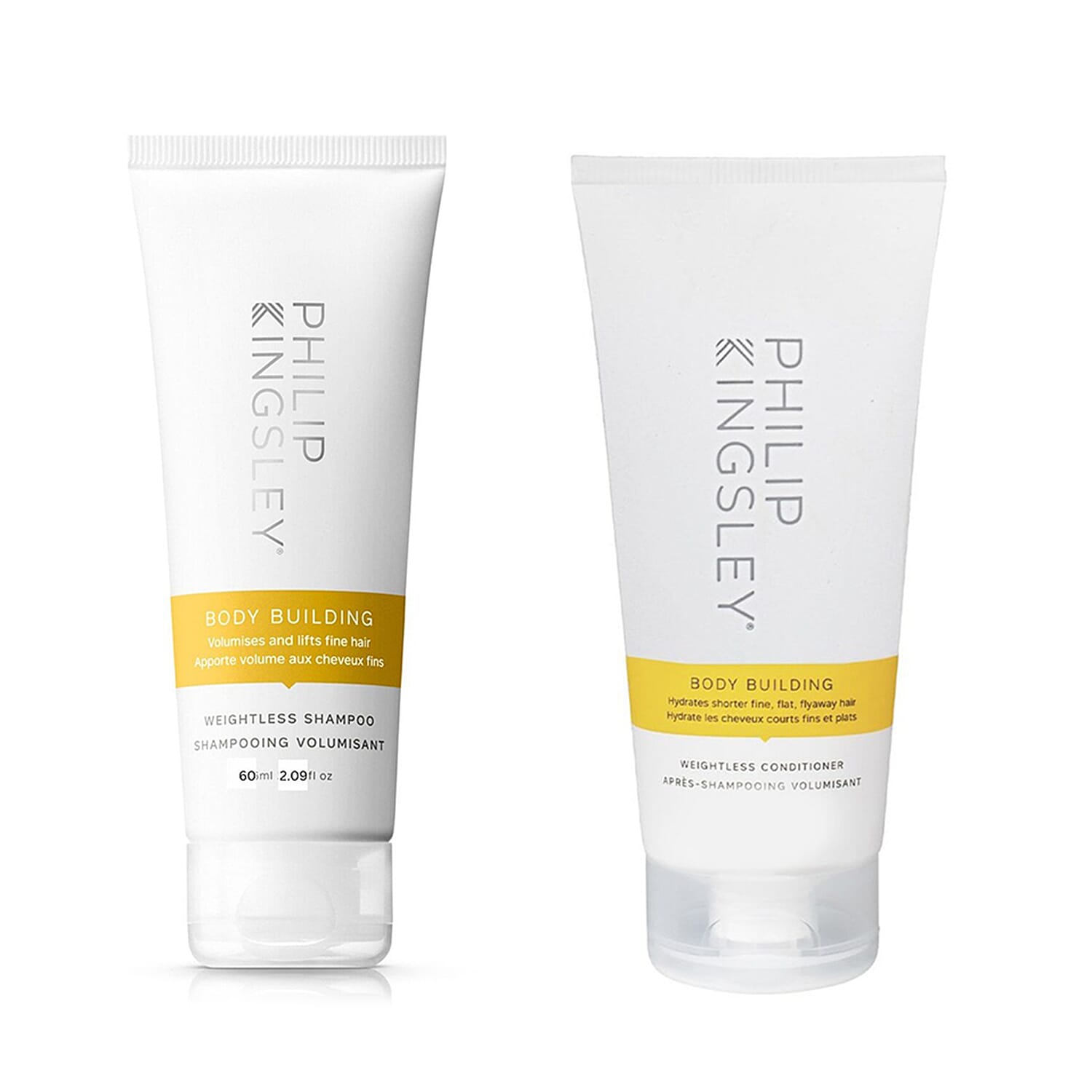 Philip Kingsley- Body Building Shampoo - Conditioner Hair Care Set (60-60ml)