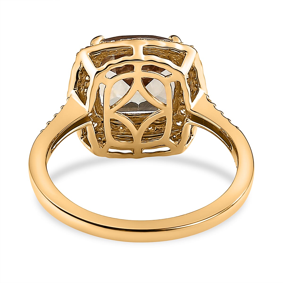 18K Yellow Gold  AAA Turkizite, Natural Yellow Diamond & White Diamond (GH-SI) Ring 4.00 Ct.