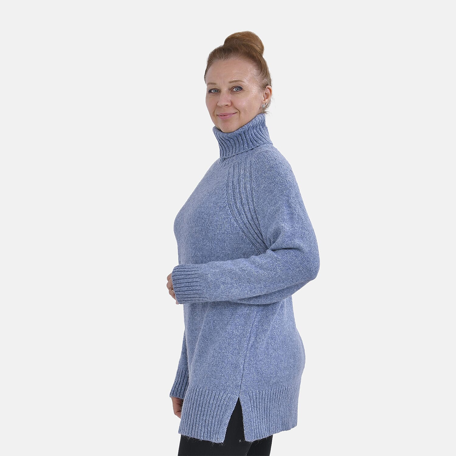 Tamsy Roll Neck Jumper - Beige