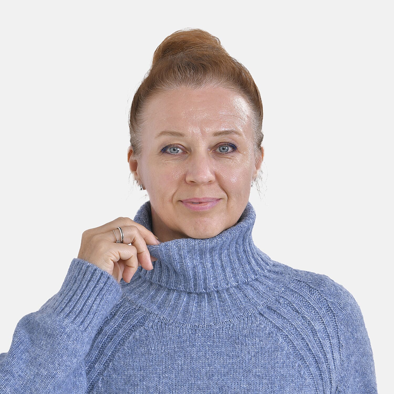 Tamsy Roll Neck Jumper - Beige