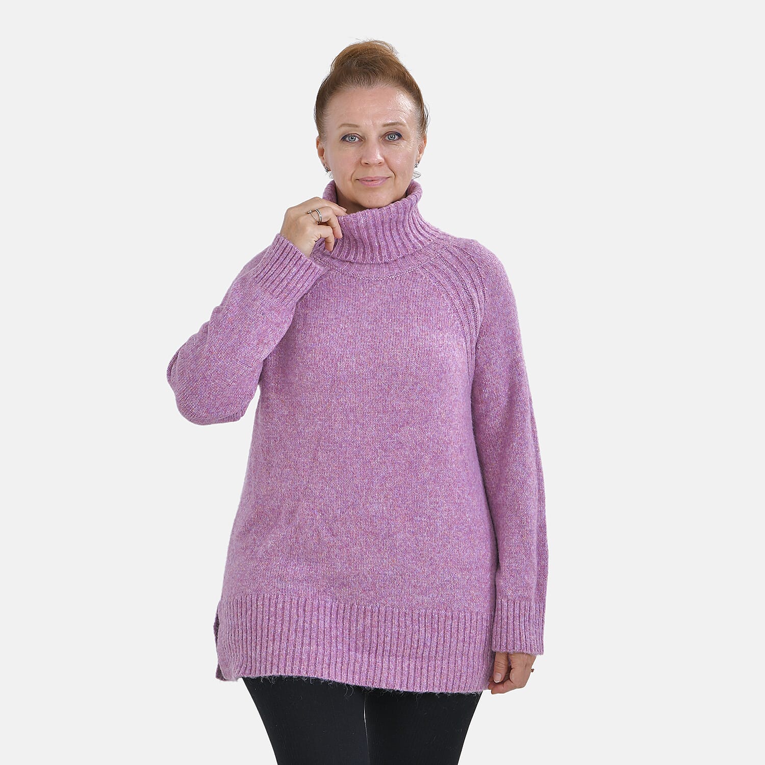 Tamsy Roll Neck Jumper - Beige